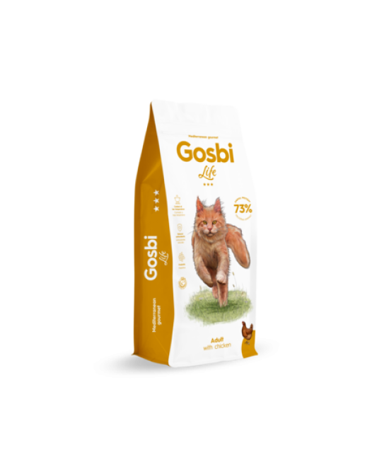 AaaC - Don de croquettes Chat LIFE CAT ADULT WITH CHICKEN - 12Kg - Gobsi