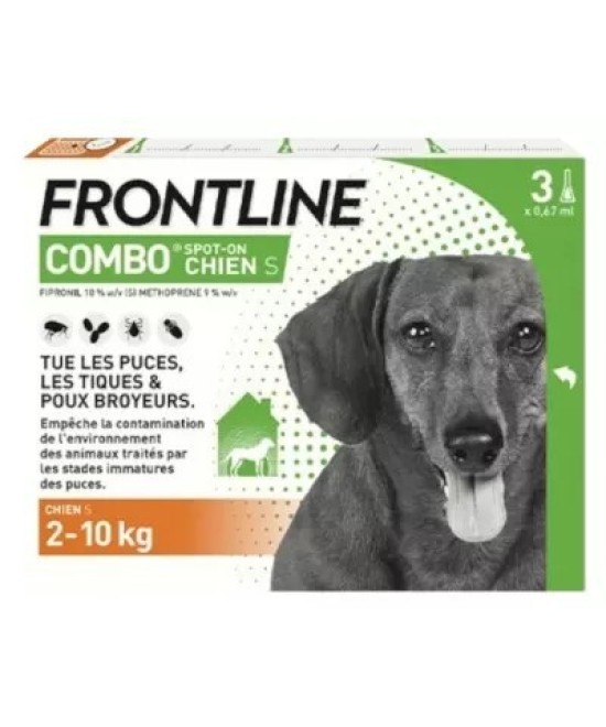 Meta-FRONTLINE COMBO CHIEN S 2-10KGS 3 PIPETTES