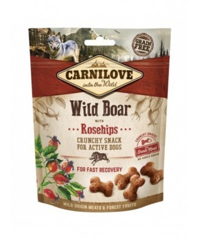 Meta-SNACK CARNILOVE CRUNCHY SNACK WILD BOAR & ROSEHIPS 200 G
