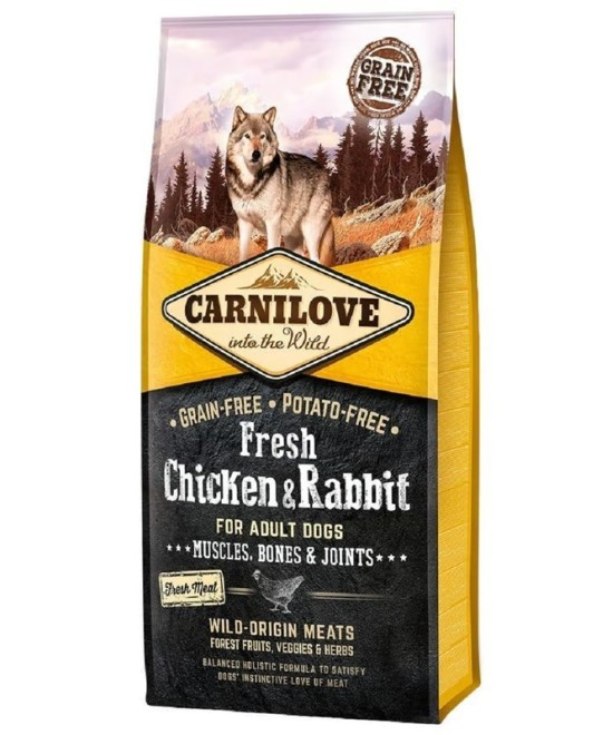Meta-CARNILOVE FRESH CHICKEN RABBIT 12 KG