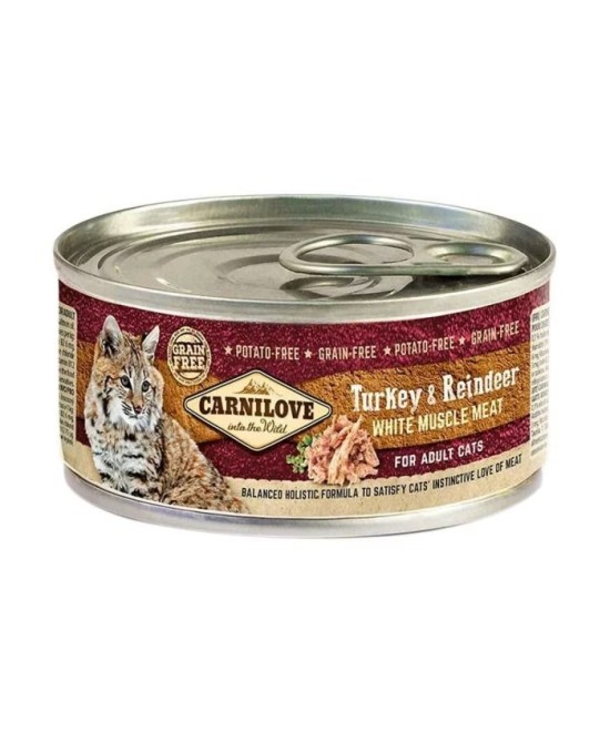 Meta-CARNILOVE BOITE TURKEY REINDEER 100G