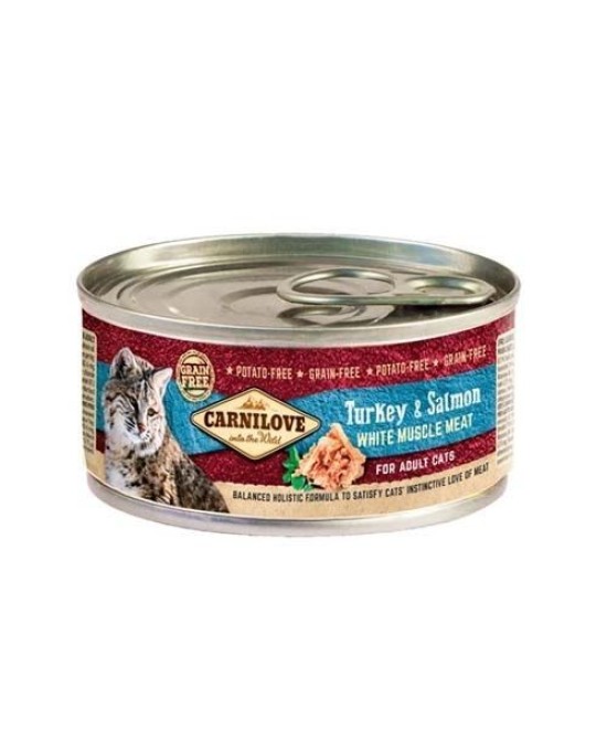 Meta-CARNILOVE BOITE TURKEY SALMON 100G