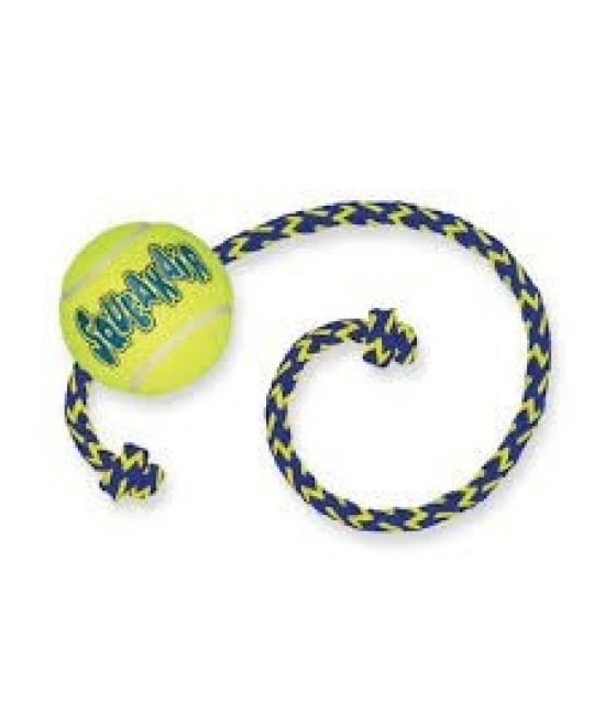 Meta-KONG SQUEAKAIR BALLE AVEC CORDE MEDIUM