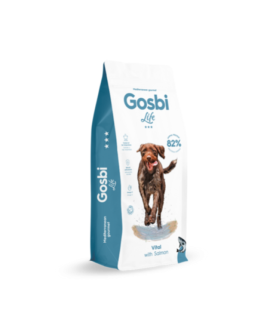 AaaC - Don de croquettes Chien - VITAL SALMON LIFE - Gosbi - 12Kg