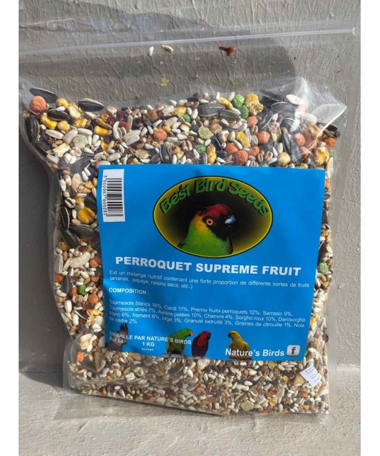 Meta-PERROQUET SUPREME FRUIT 1 KG