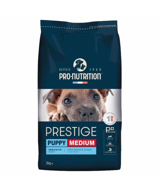 AaaC - Don de croquettes Chiot - PRESTIGE PUPPY MEDIUM - Pro Nutrition - 3 Kg