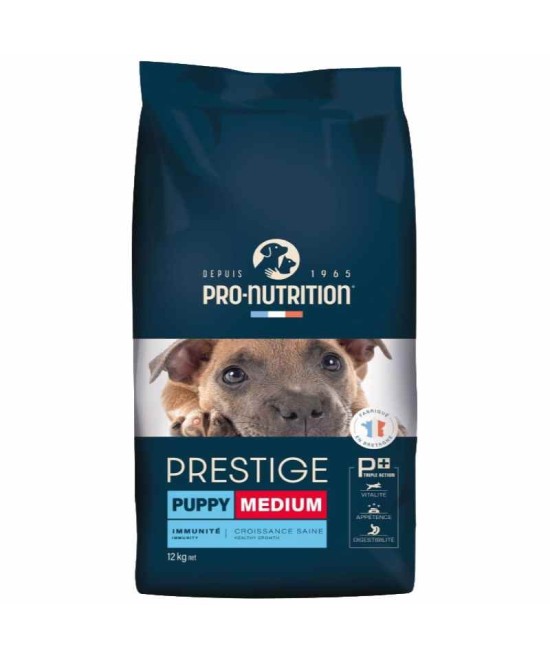 SPANC - Don de croquettes Chien - PRESTIGE PUPPY MEDIUM - Pro Nutrition - 12 Kg