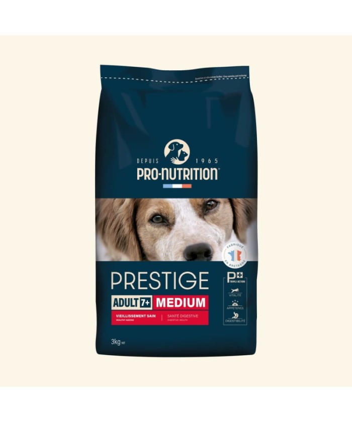 Résistance Animale - Don de croquettes Chien - PRESTIGE ADULT MEDIUM - Pro Nutrition - 3 Kg
